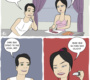O difícil relacionamento com uma mulher brava e muito humor em quadrinhos