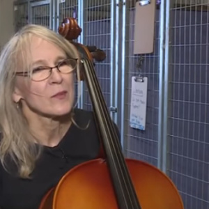 Conheça a mulher que leva música para animais abandonados