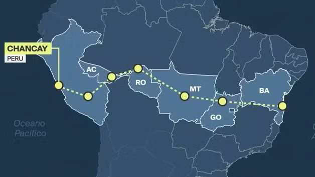 Brasil e China: Firmam Parceria de Mega ferrovia que liga o Atlântico ao Pacífico